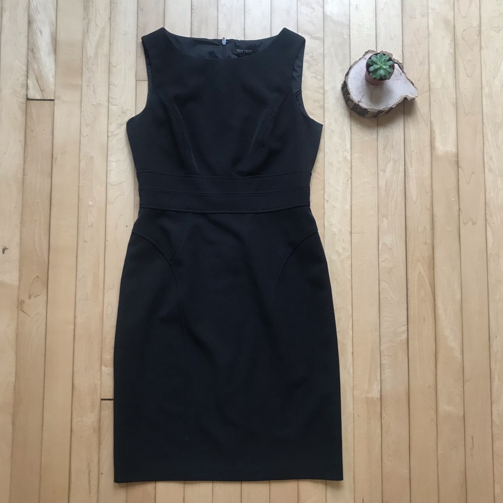 White House Black Market Sheath Black Dress